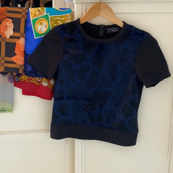 Zara Tops - Zara Navy Blue Tee - Short Sleeve